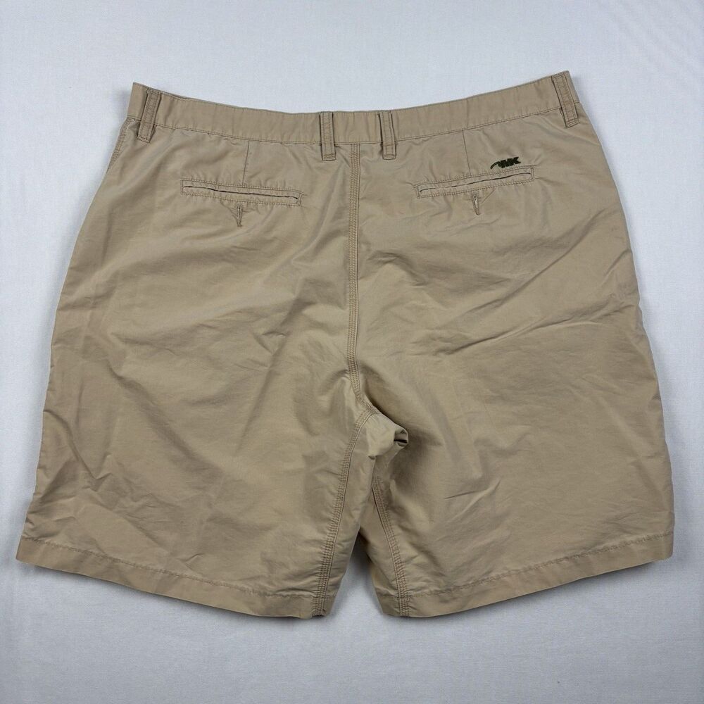 Mountain Khakis Relaxed Fit Shorts Mens 42x10 Tan Cotton Flat Front Outdoor - Picture 2 of 7